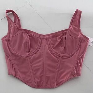 Anthropologie raspberry corset